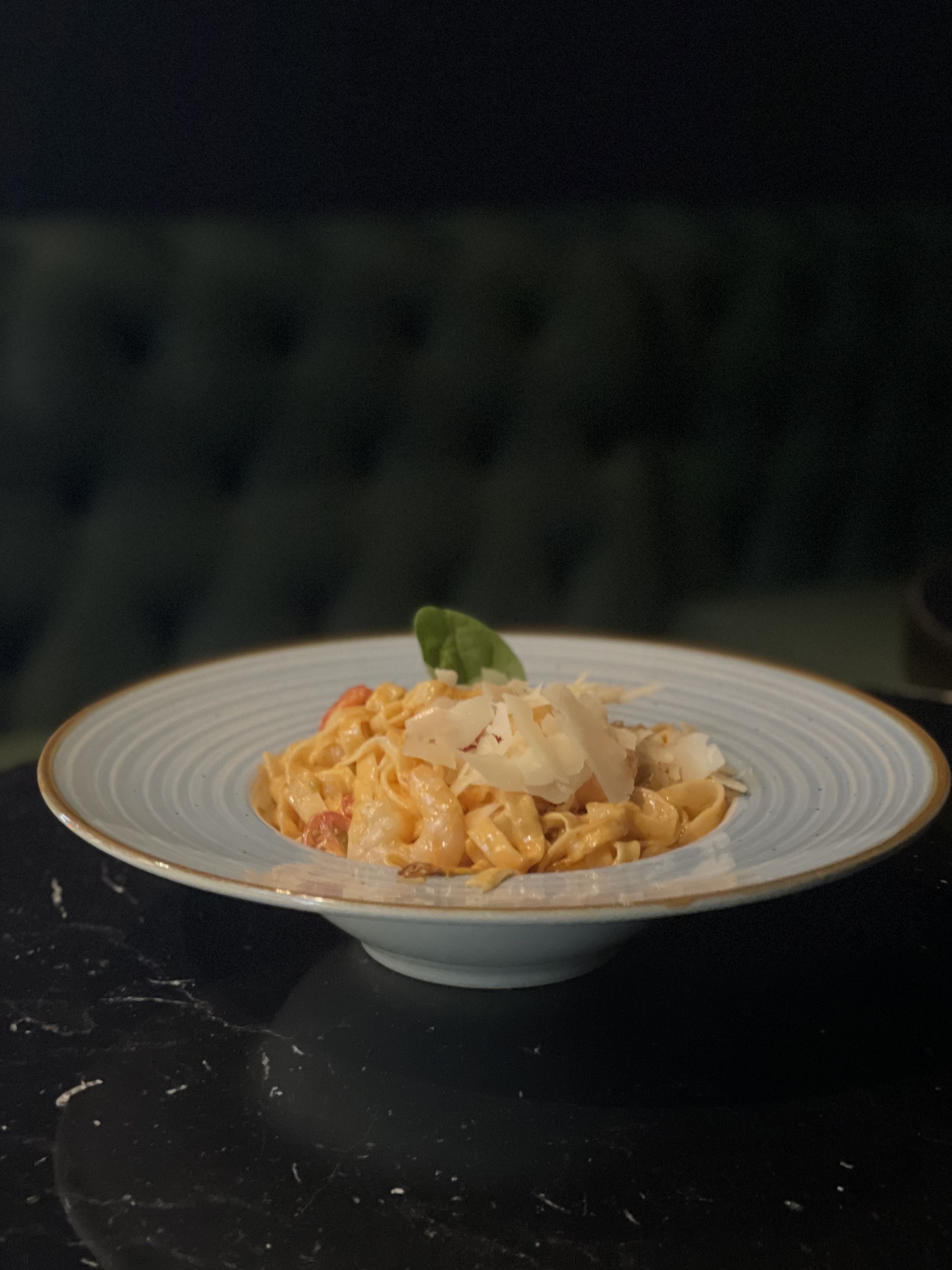 Shrimp pasta 250gr. from the menu of Caffe-Club Matrix
