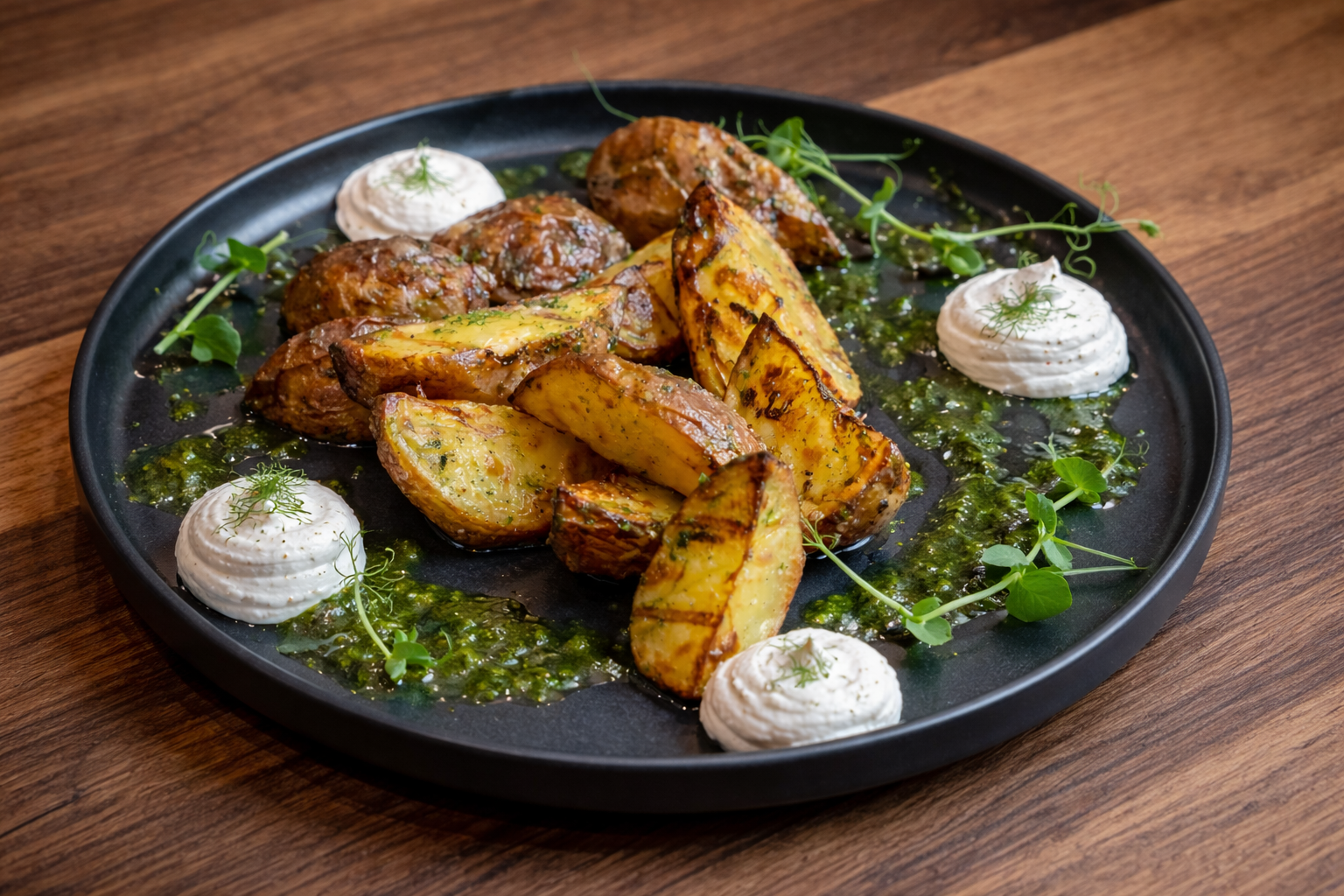 Herb-Roasted Potatoes with Cheese Mousse from the menu of Resto Shop