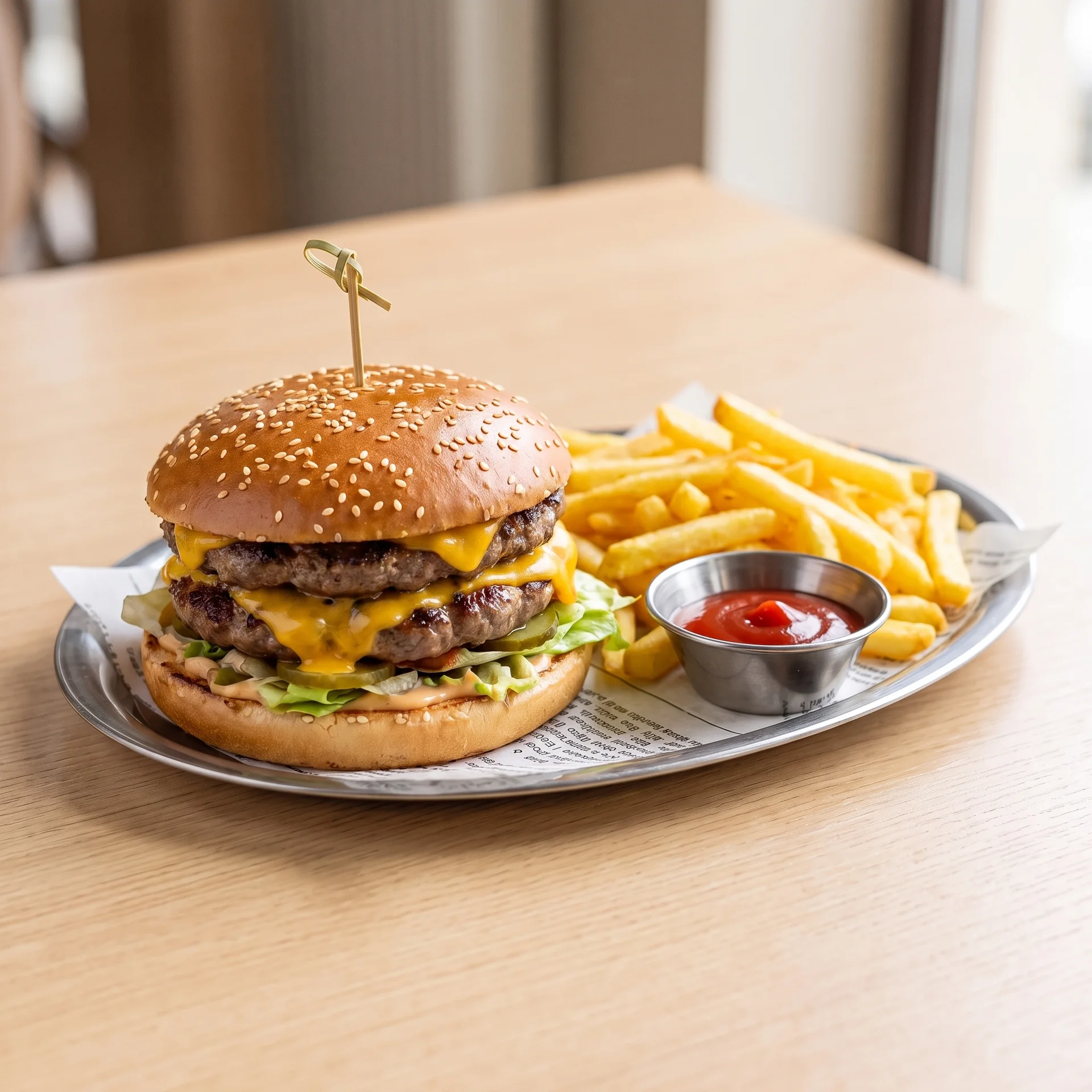 Double Sorry Burger от менюто на Sorry Sara!