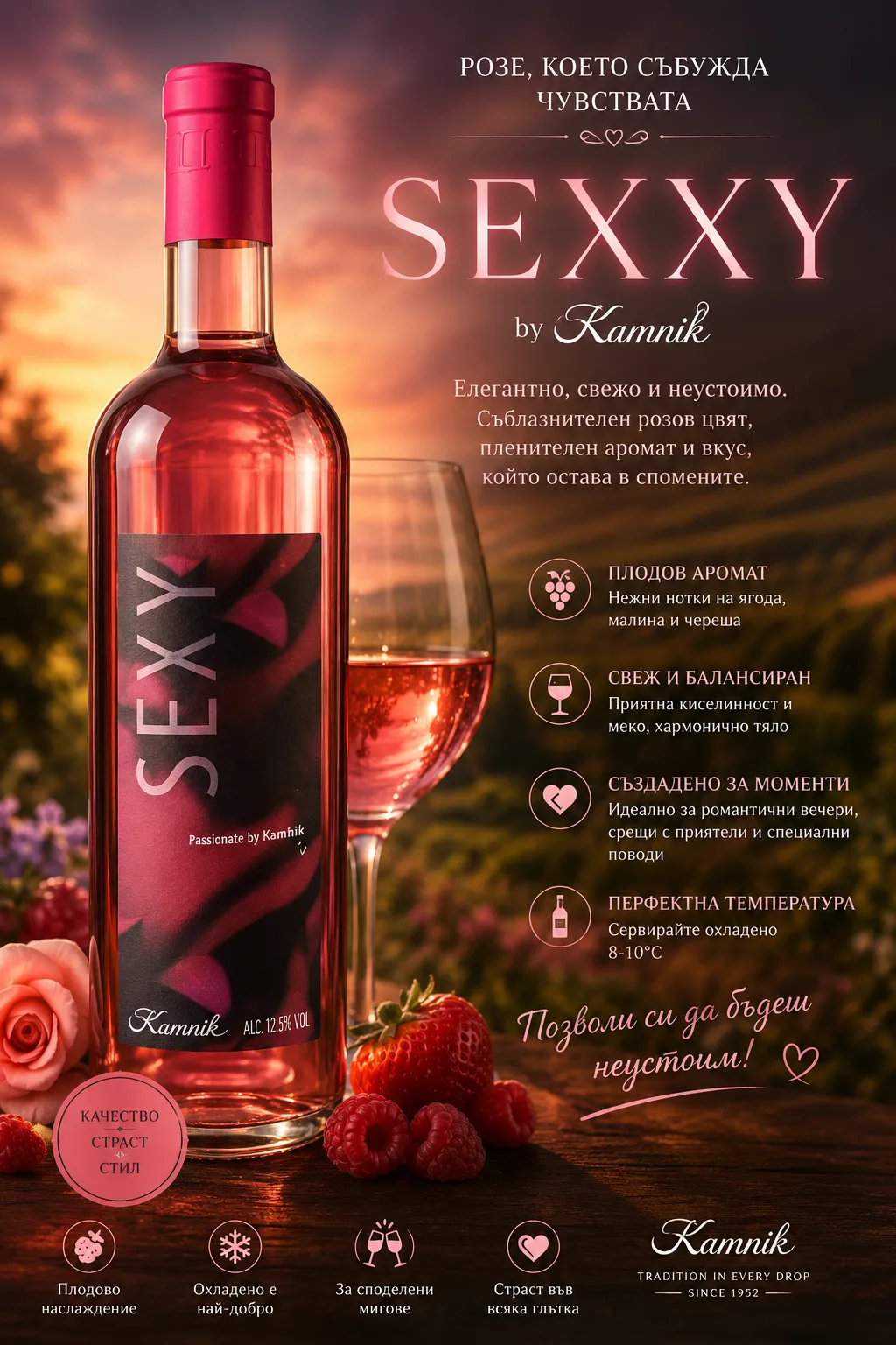 SEXY Розе от менюто на Кухня Боянска