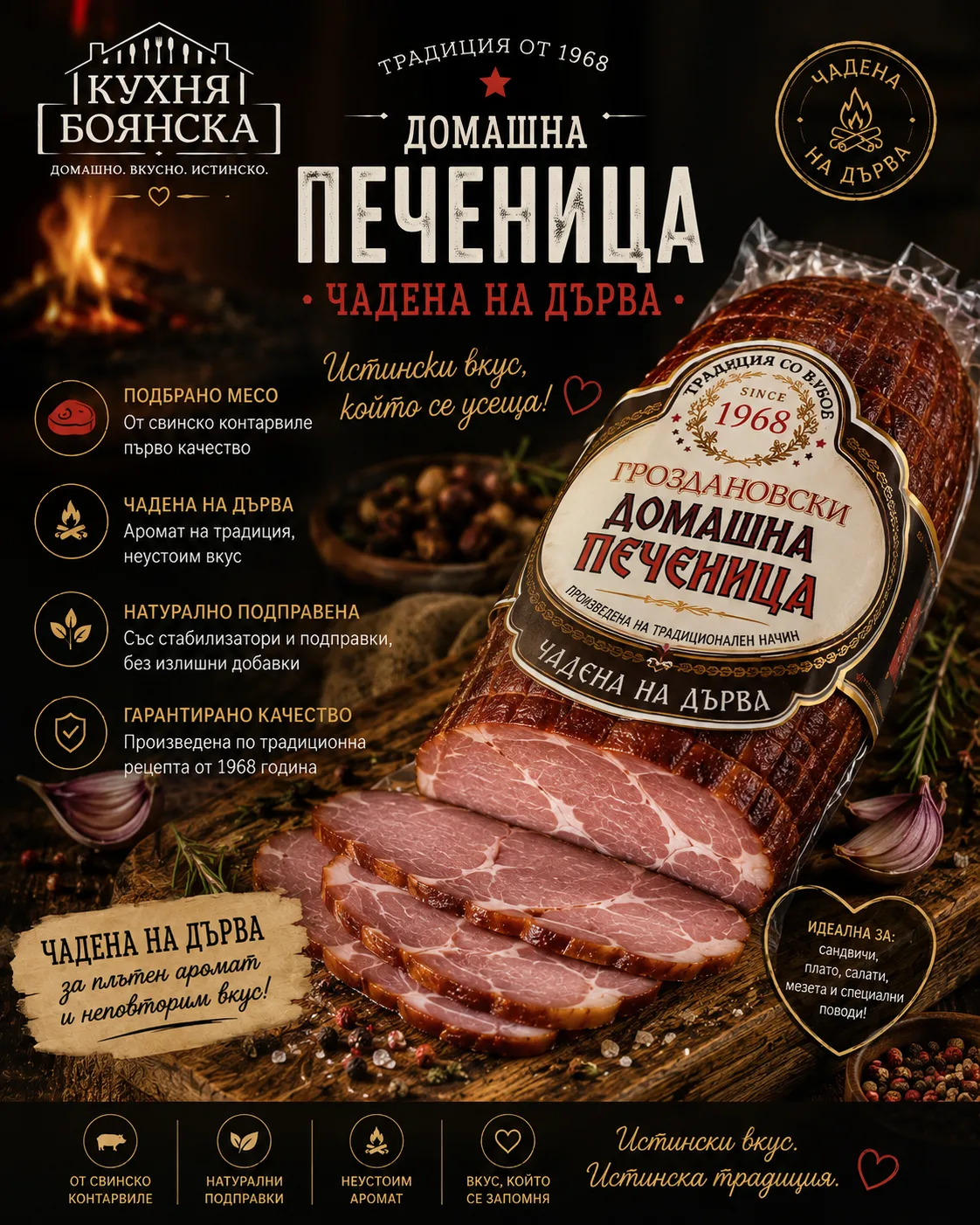 Чадена Печеница от менюто на Кухня Боянска