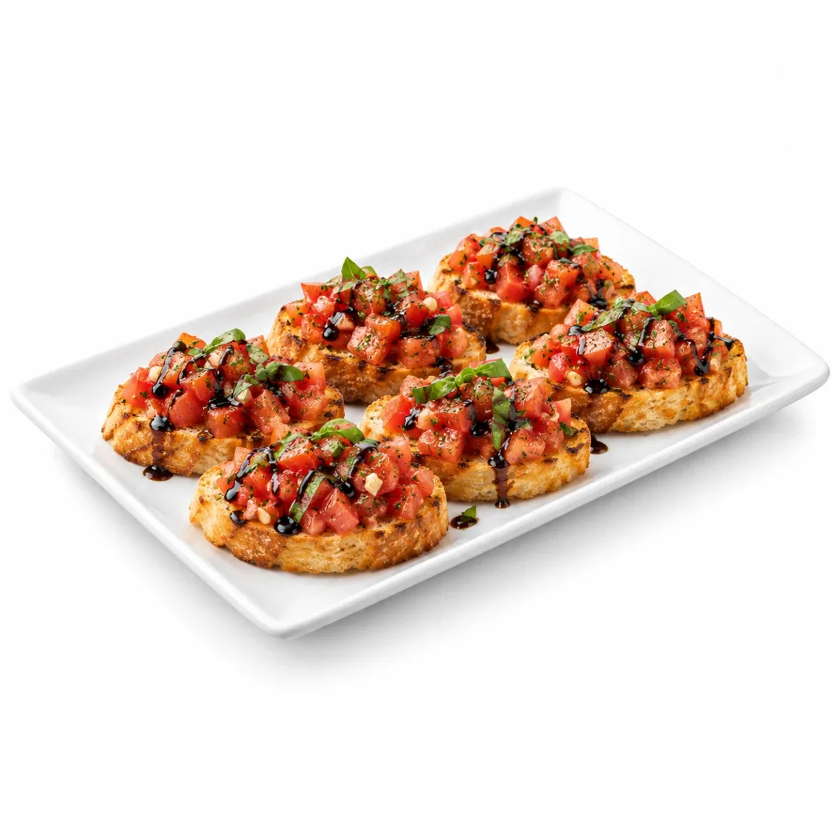 Bruschetta with tomatoes and basil from the menu of По Ноти