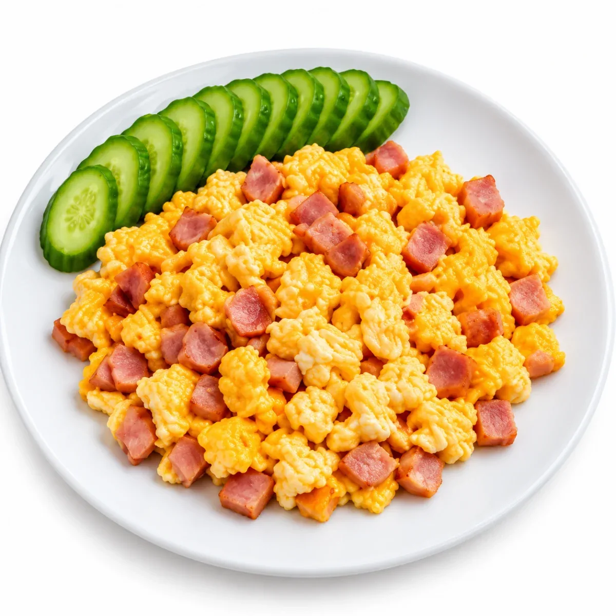 Scrambled eggs with ham from the menu of Меню за закуска Хотел Мира