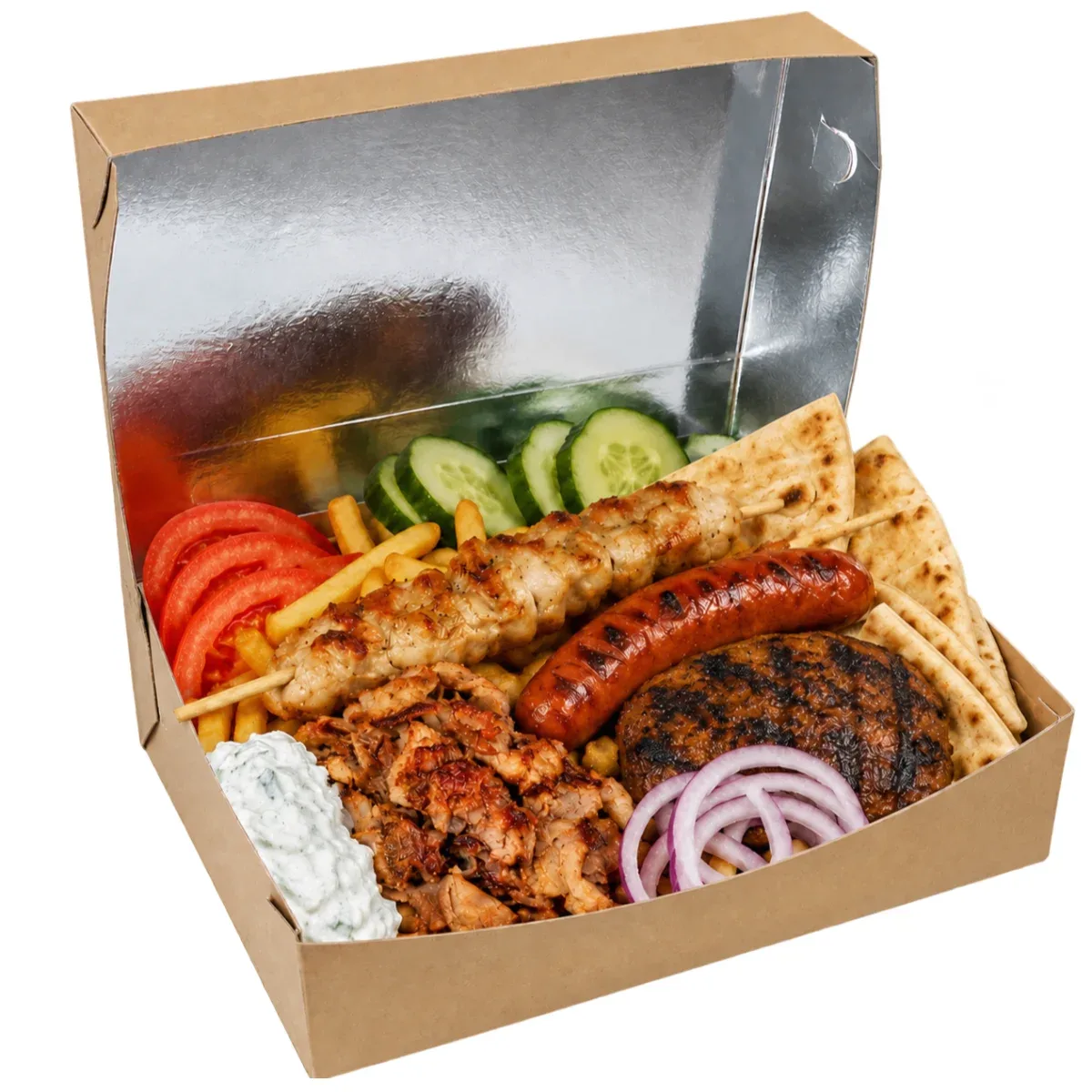Микс грил за 1–2 души от менюто на My Greek Gyros