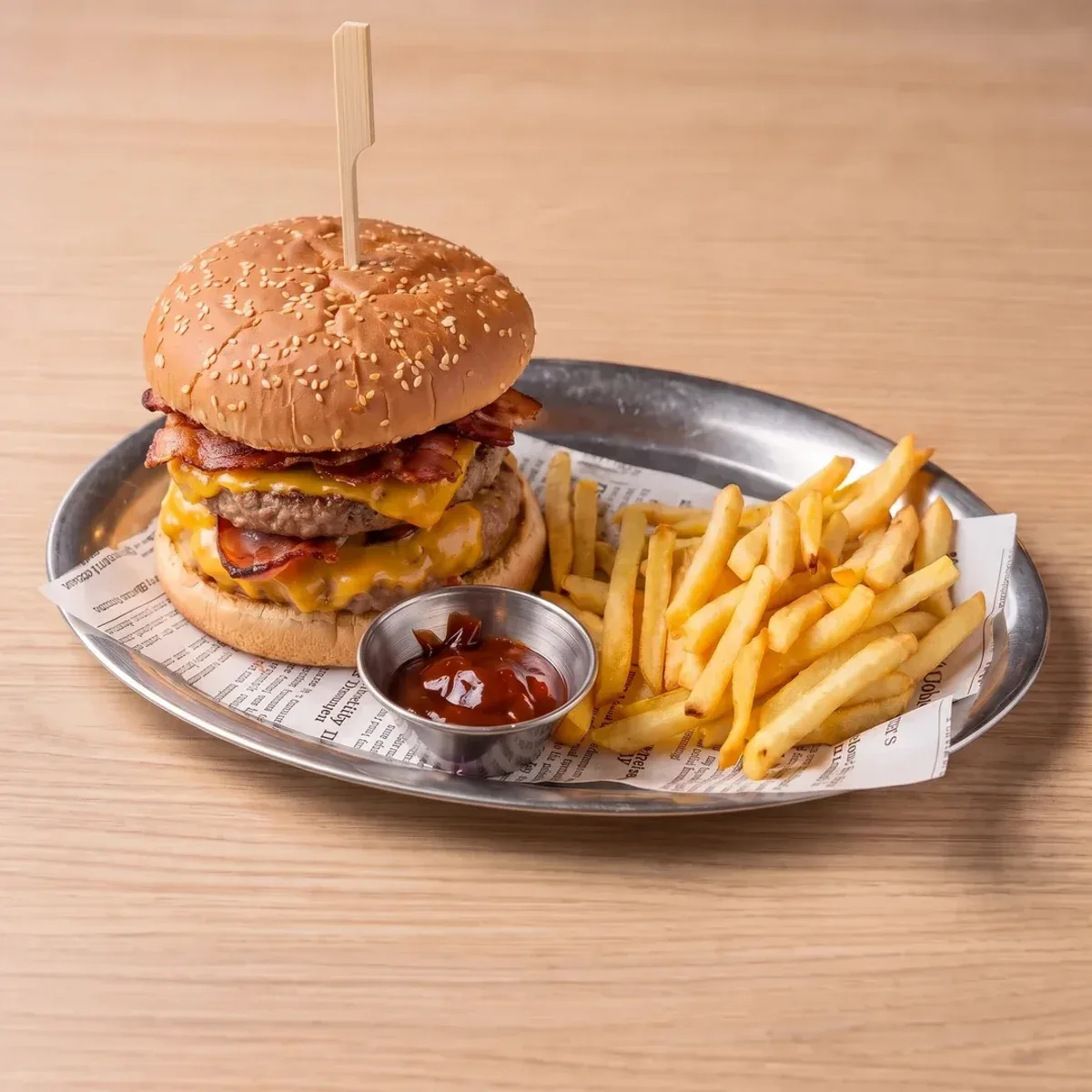 Double bacon cheeseburger от менюто на Sorry Sara!