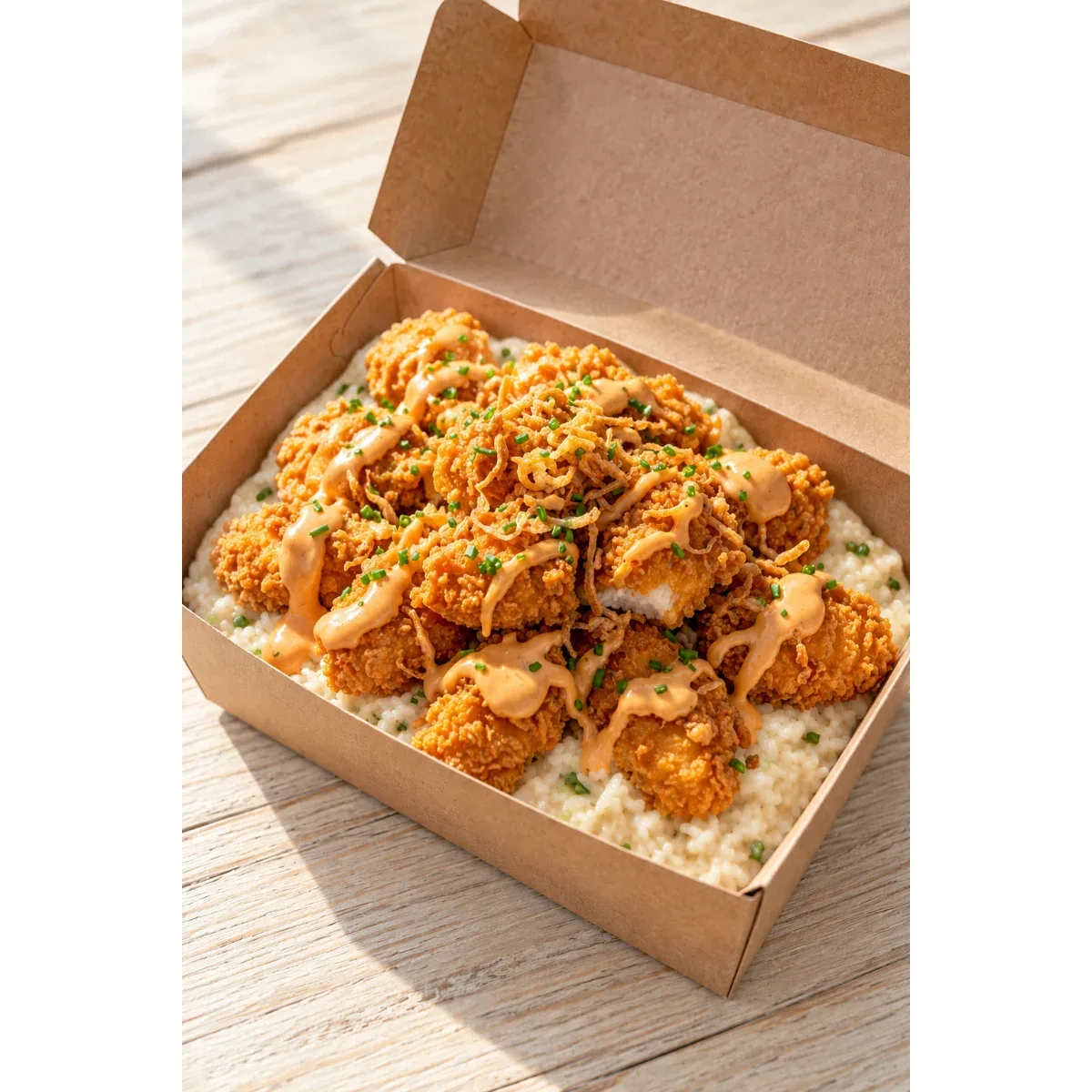 Розото Crispy Chicken от менюто на Кухня Боянска