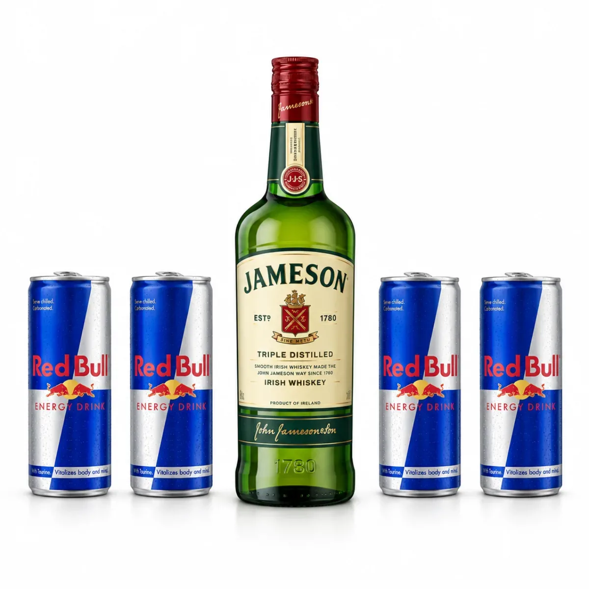 Уиски “Джеймсън” 0.7 L + 4 бр. Редбул кен